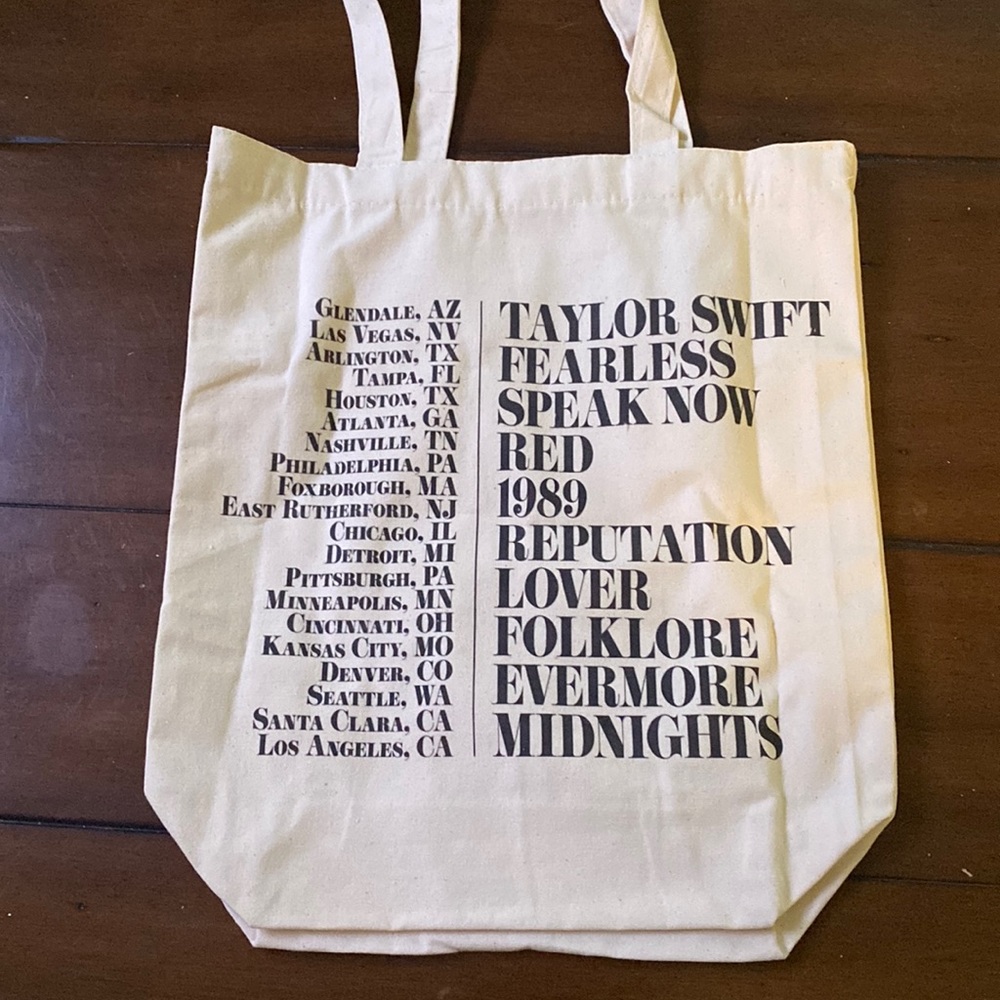 Eras tour canvas bag
